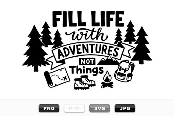 Adventure Life Outdoor Quote Art: A Graphics Review for Crafts