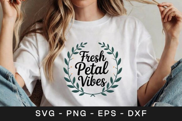 Fresh Petal Vibes Floral SVG PNG for Graphics and Crafts