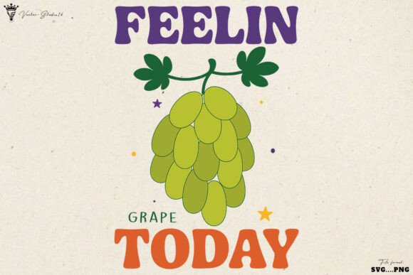 Retro Summer Grape SVG PNG Graphics for Crafts